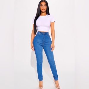 Fashion Nova petite high waisted skinny jeans